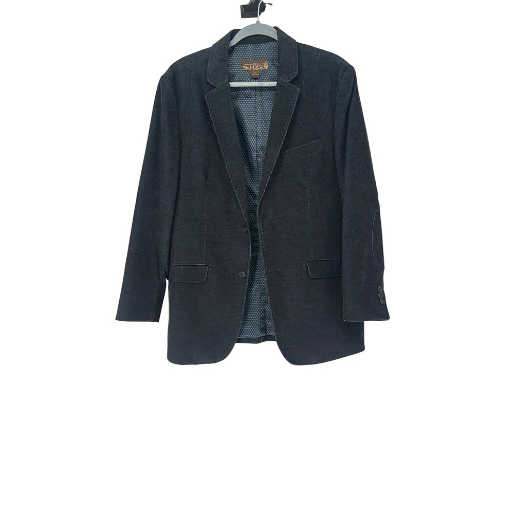 Pronto Uomo Blue Corduroy‎ Blazer Jacket Mens Size L - Casual Stylish Coat